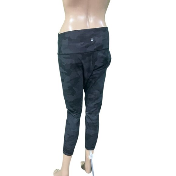 Lululemon Wunder Under High-Rise Tight 25 - Size 10 Deep Coal Camo - Picture 2 of 8